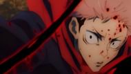Itadori delivering his first Black Flash (Image via MAPPA)
